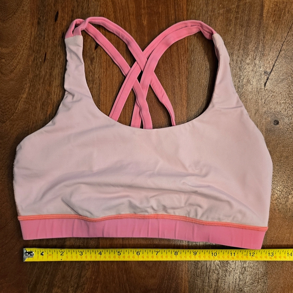 Lululemon Energy Bra, Two Tone Pink - 8